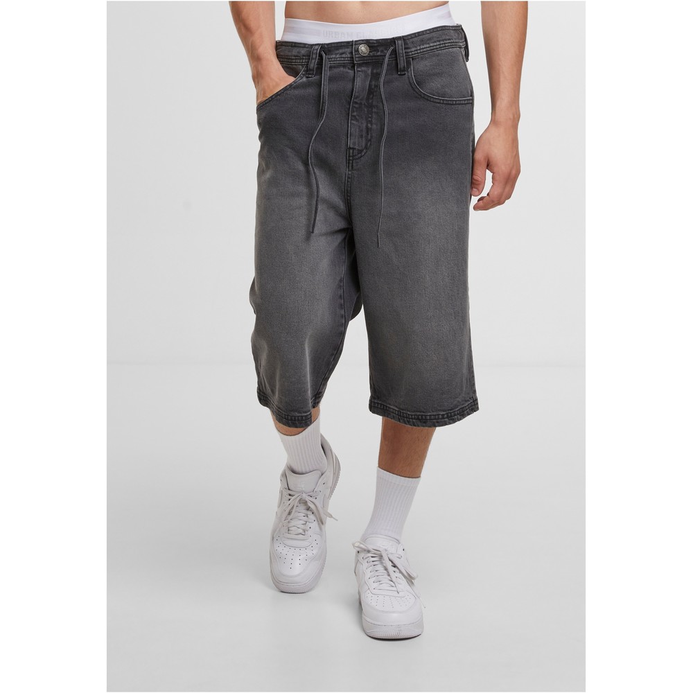 Urban Classics - Skater Shorts With Drawcord 3/4 length trousers - Black